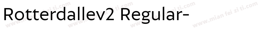 Rotterdallev2 Regular字体转换